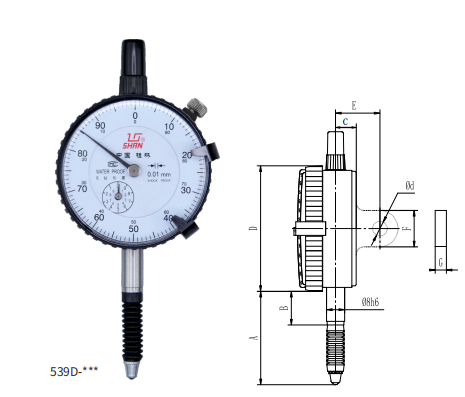 防尘防水百分表