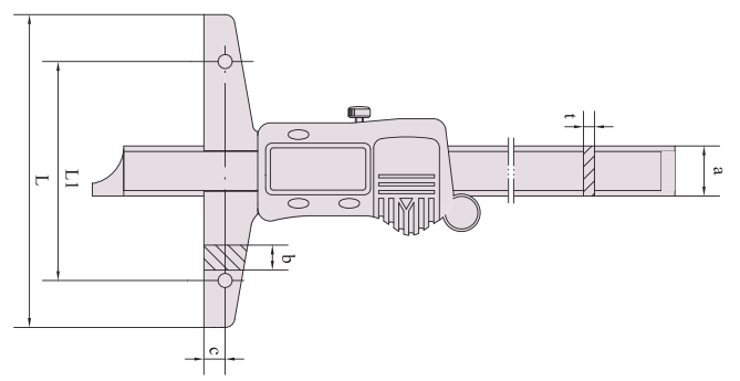 上工数显深度卡尺