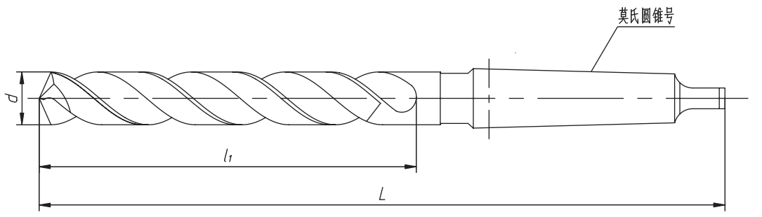 上工不锈钢锥柄麻花钻